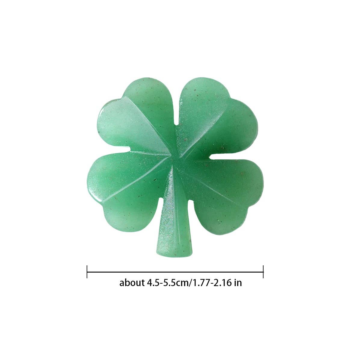 Green Aventurine Four Leaf Clover Sculpture | Lucky Crystal Charm