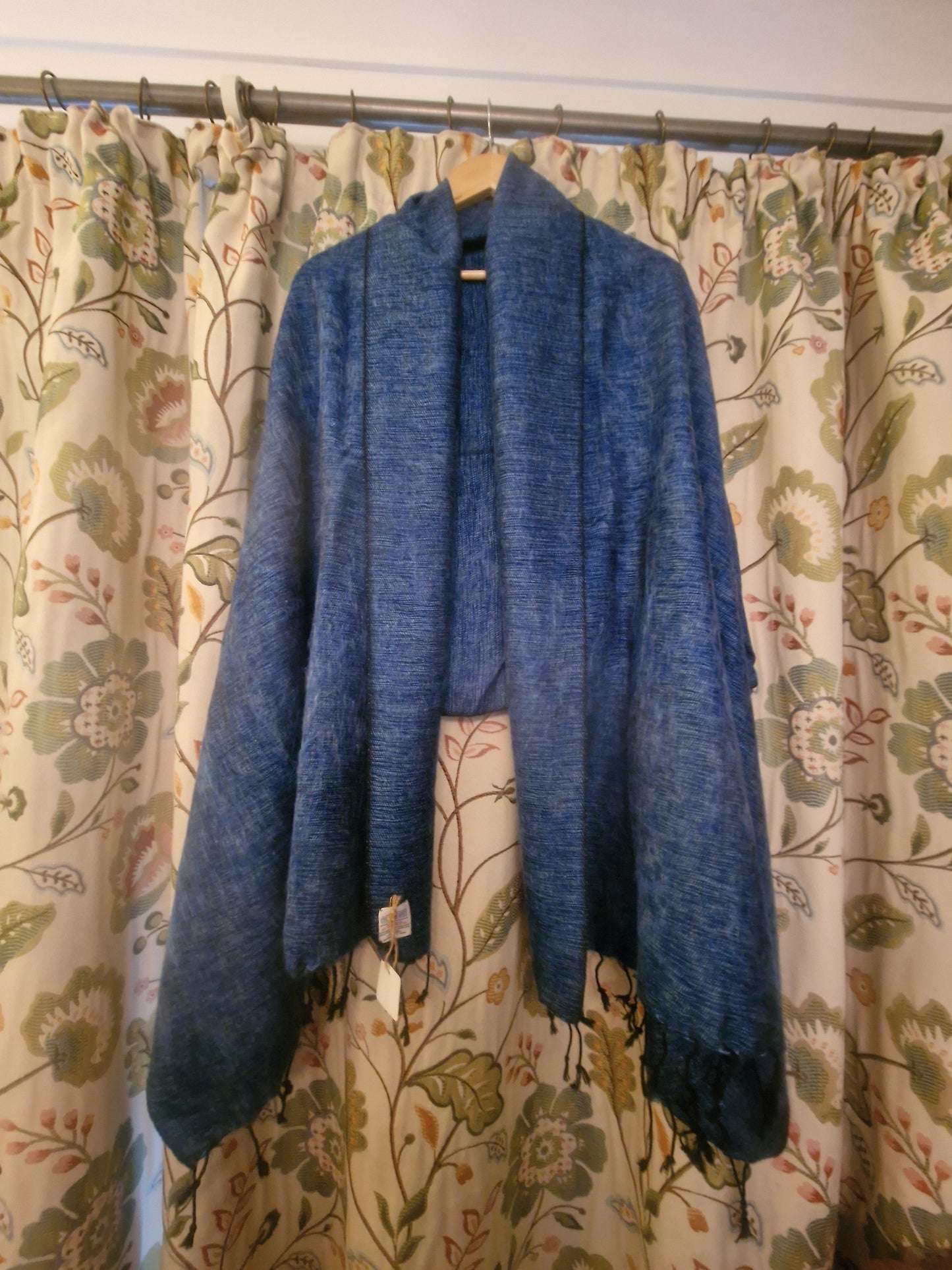 Nepali Yak Shawl - Denim | Ethically Handloomed