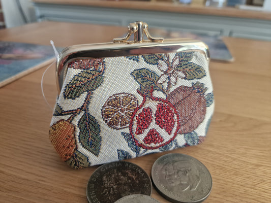 William Morris Pomegranate & Lemon Design - Frame Purse
