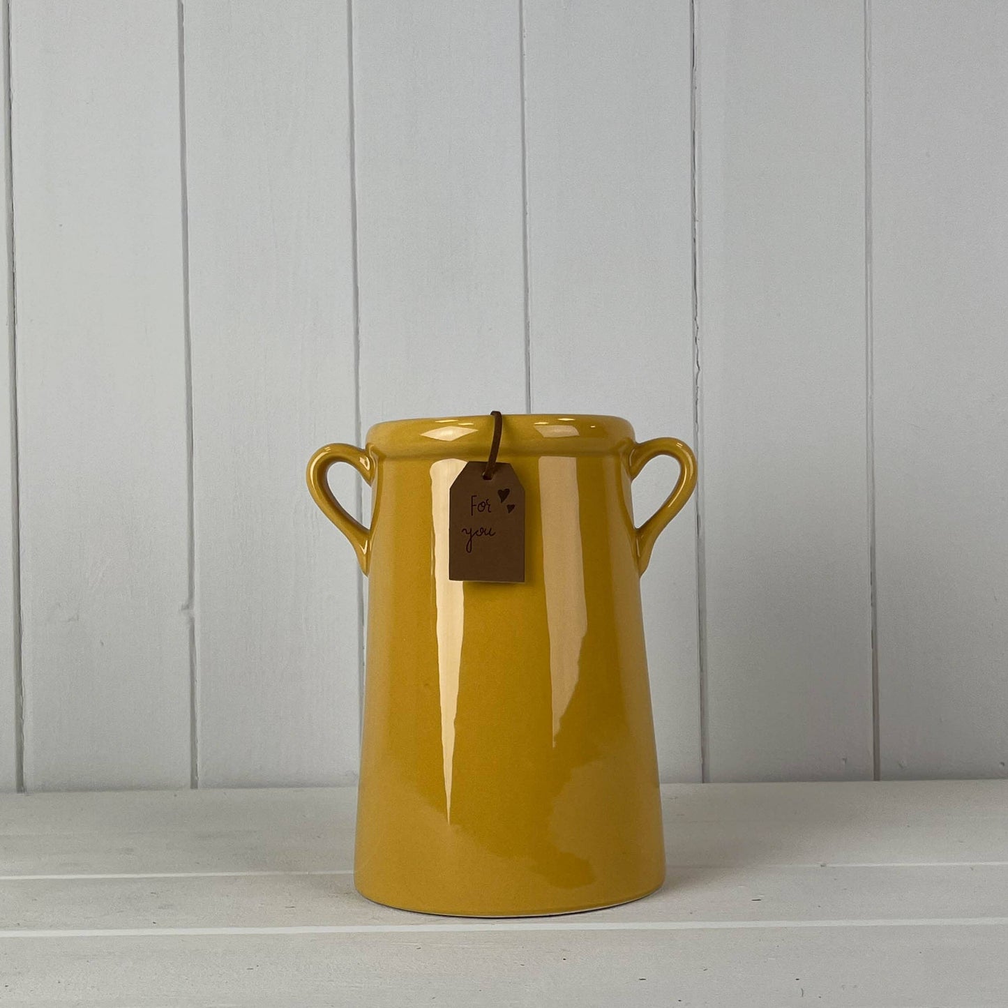 Burnt Yellow Vase H18cm -Modern & Pretty H18cm (For You- Valentines)