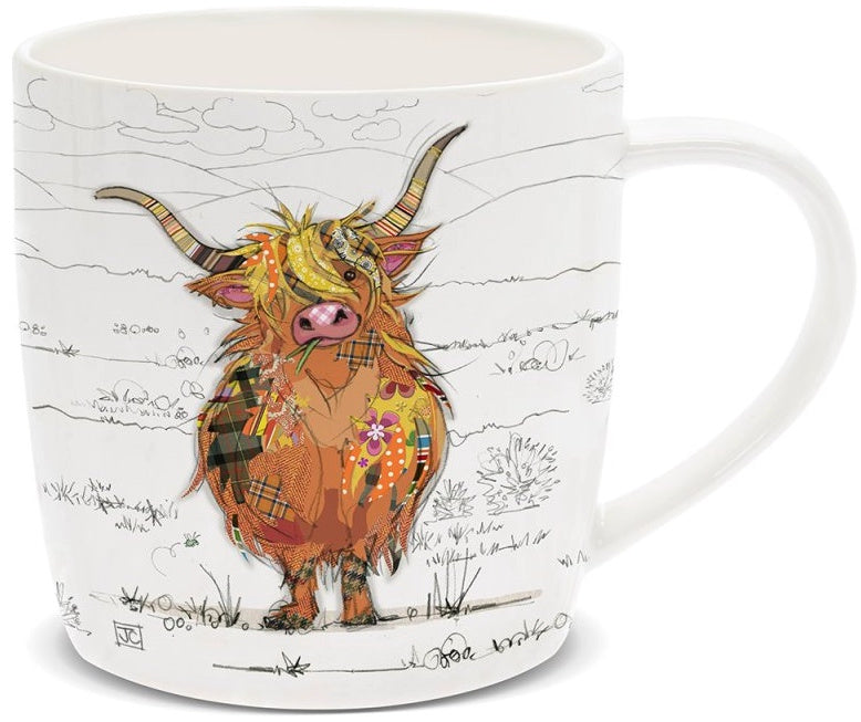 Bug Art Hamish Highland Cow Mug with presentation box
