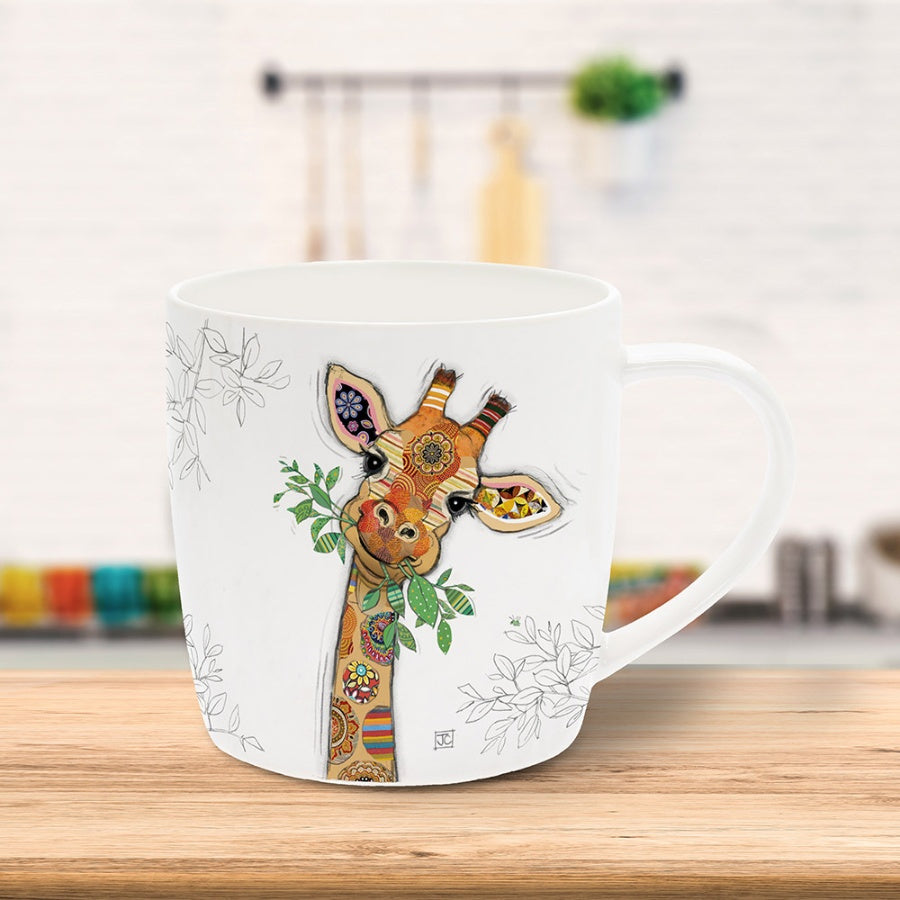 Bug Art Gina Giraffe Mug with presentation box