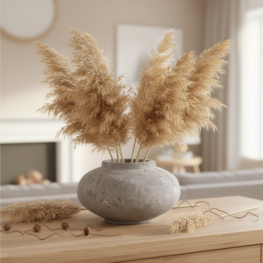 Perry Wide Neck Flower Vase | Handmade | 27cm
