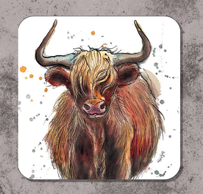 Cow Coasters | Set of 2 | Dolly Hot Dogs