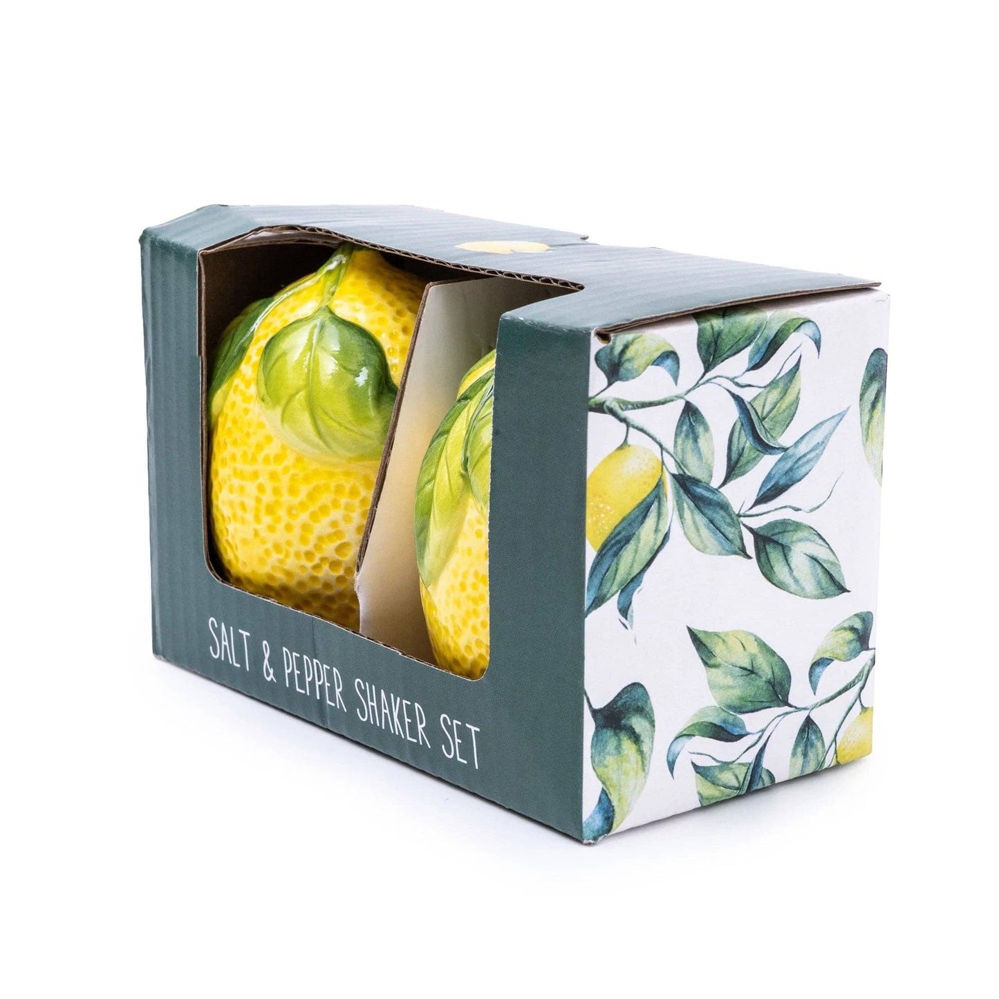 Mediterranean Lemon Salt and Pepper Pots Gift Set -Boxed