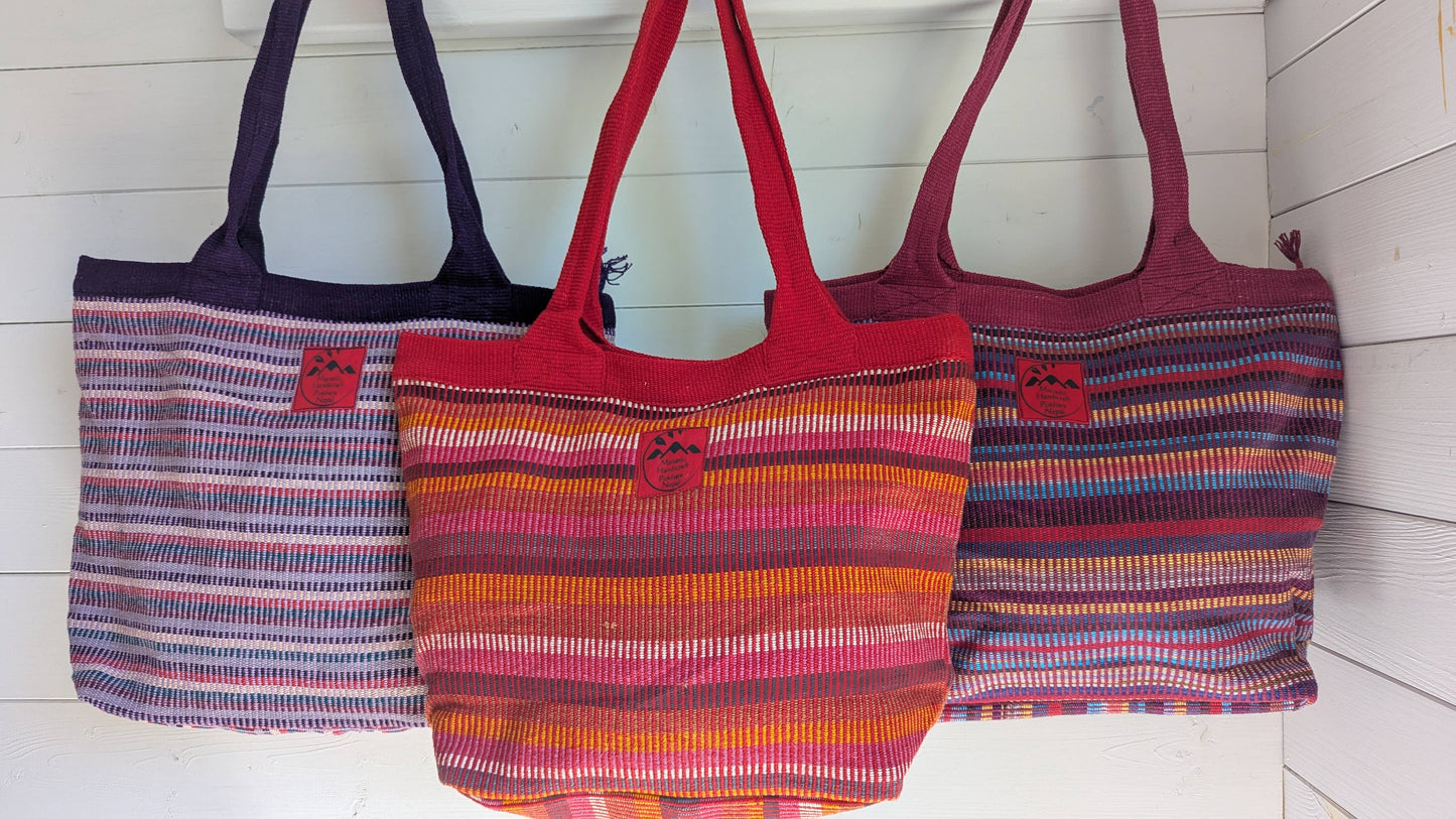 Handwoven Cotton Shoulder Bag – Ethically Made in Nepal