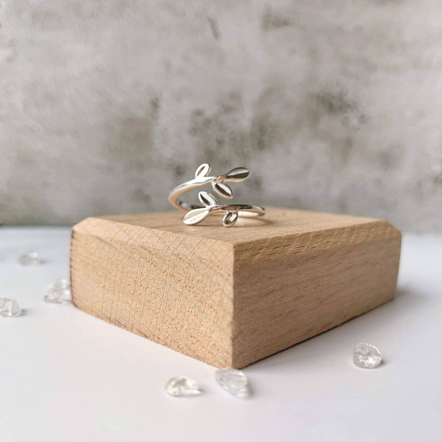 Wraparound Olive Leaf Ring | Sterling Silver