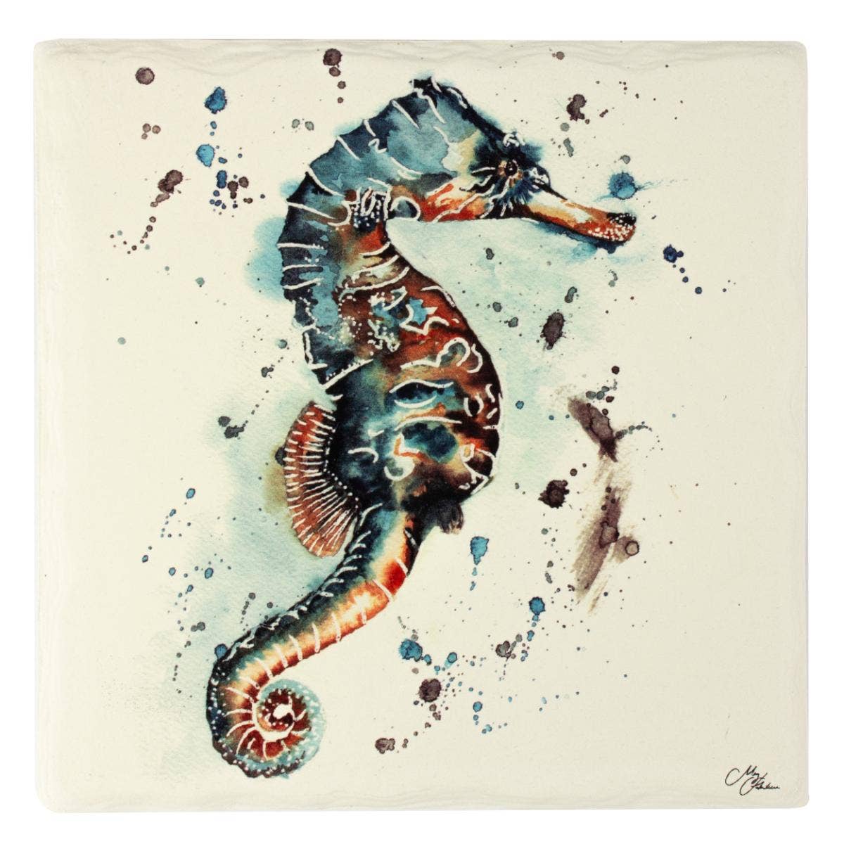 Meg Hawkins Seahorse Trivet Pot Rest, 16x16cm - A classic