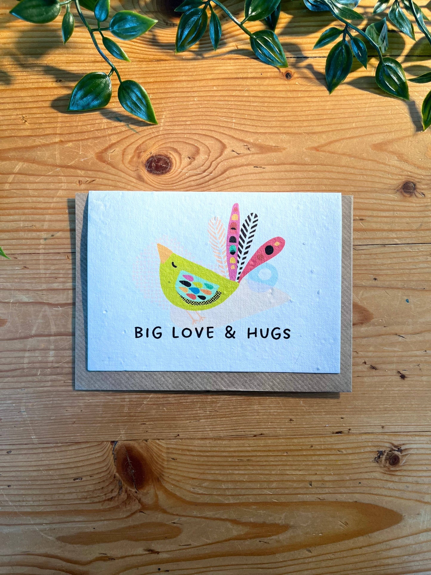 Paper Seed Card - Big Love & Hugs