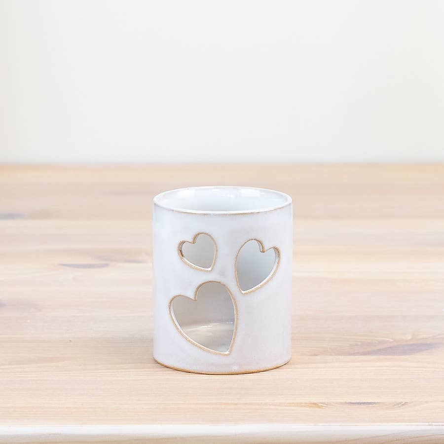 Cut-Out Heart Tealight Holder, 8.2cm