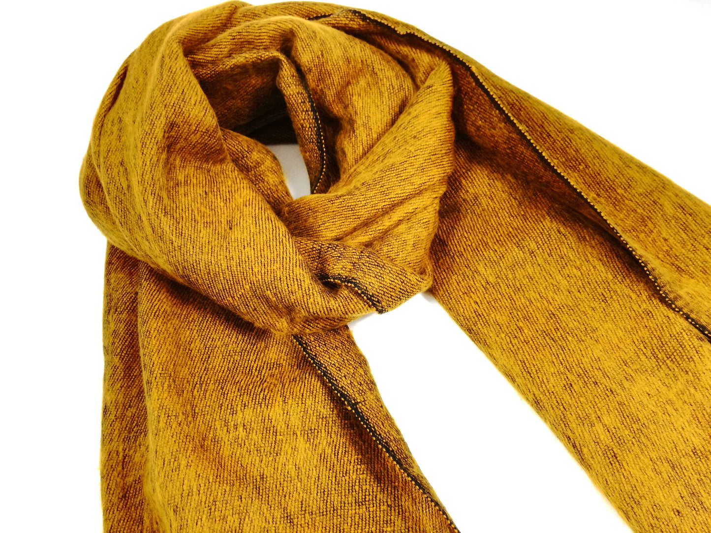 Nepali Yak Shawl - Dijon | Ethically Handloomed