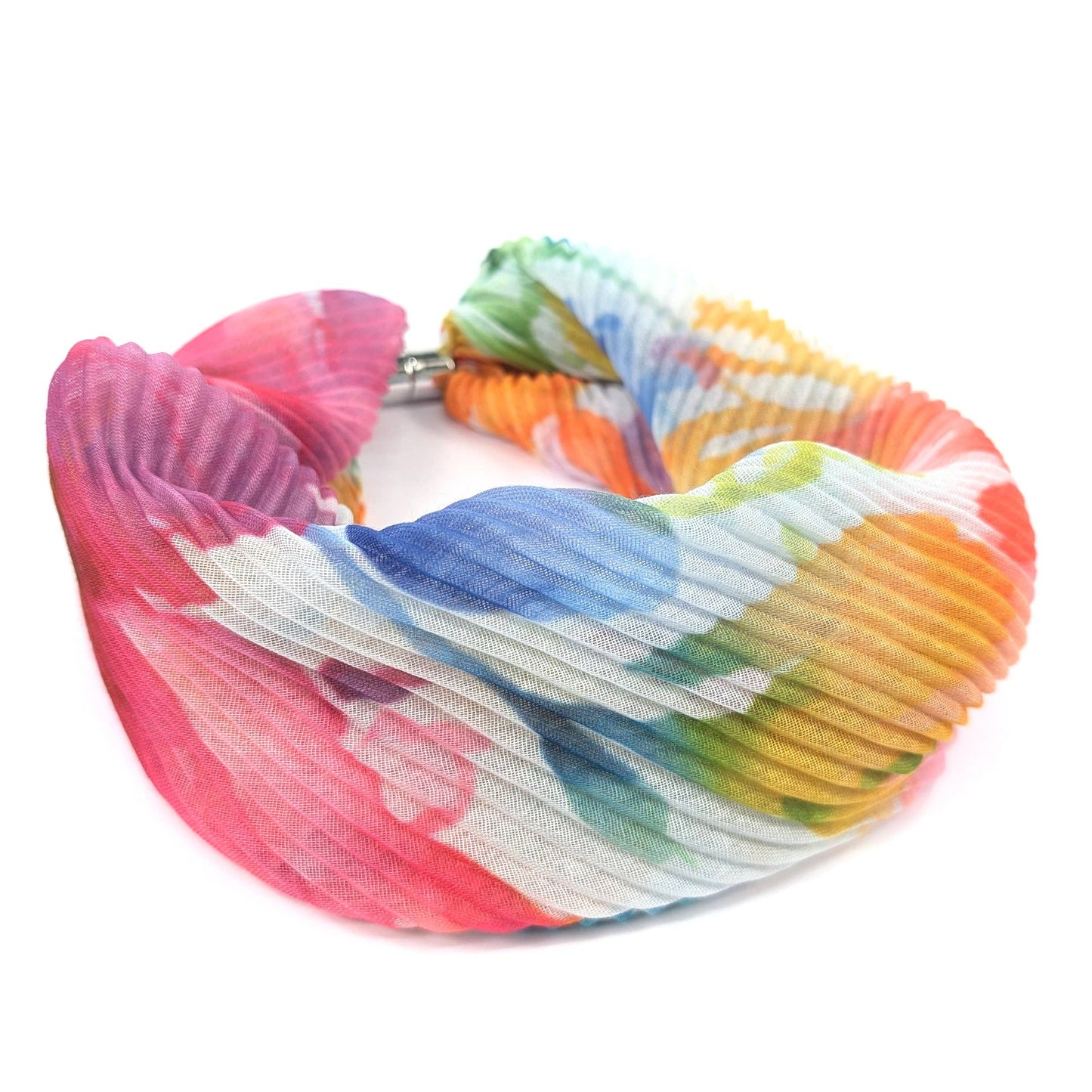 Watercolour Brights Neck Scarf | Magnetic Clasp Snood
