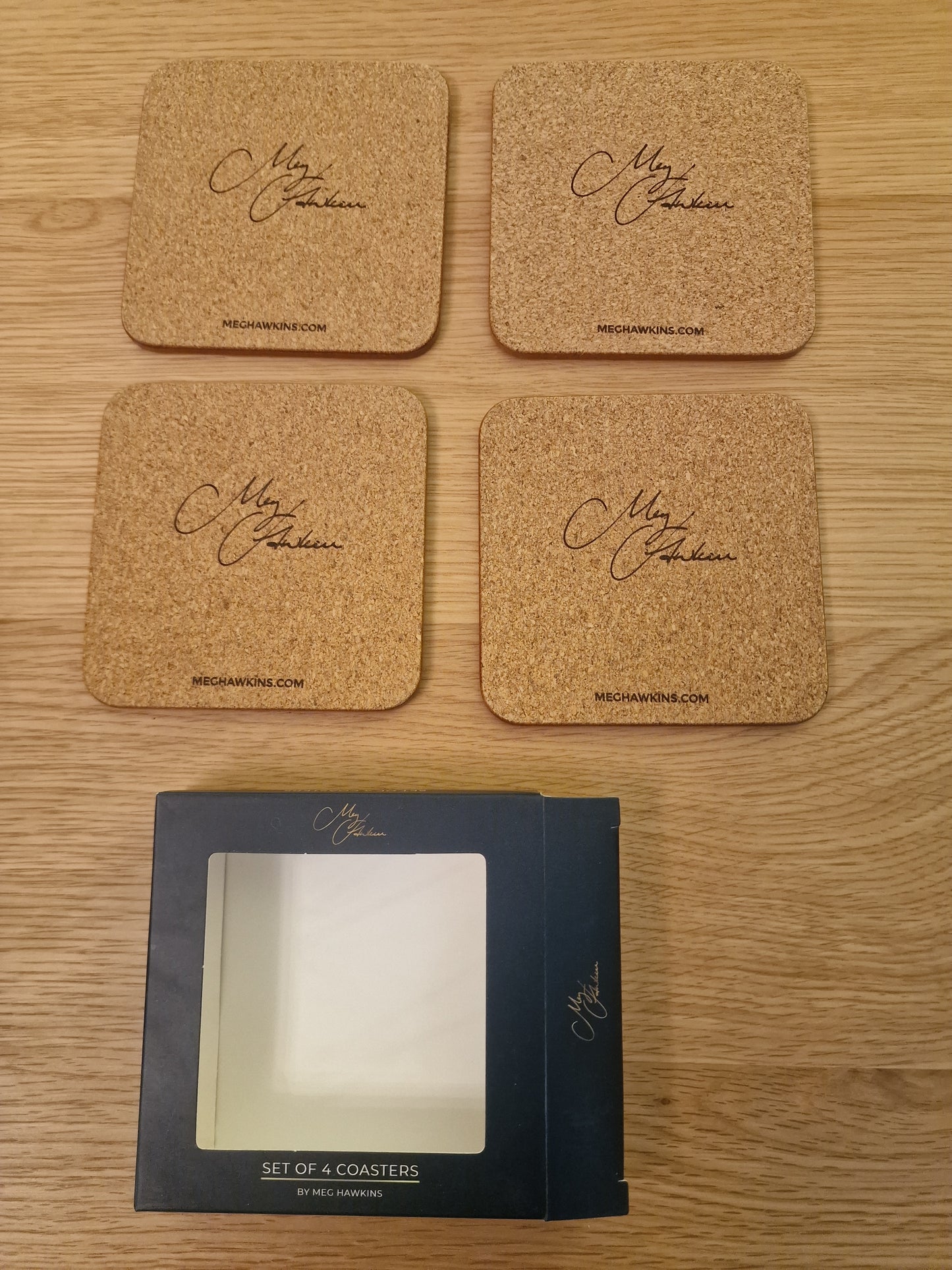 Meg Hawkins Puffin Coasters, set of 4