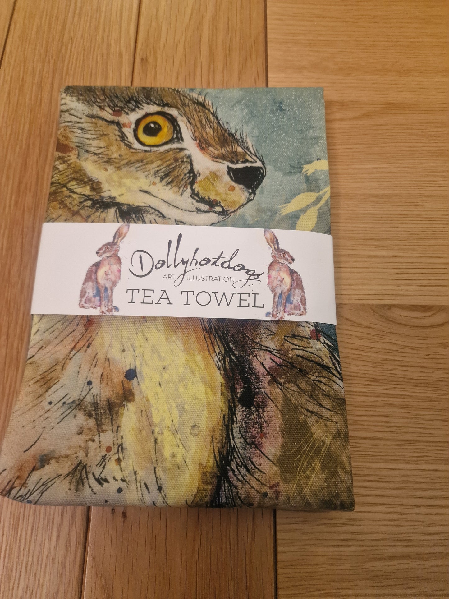 Hare Tea Towel | Dolly Hot Dogs