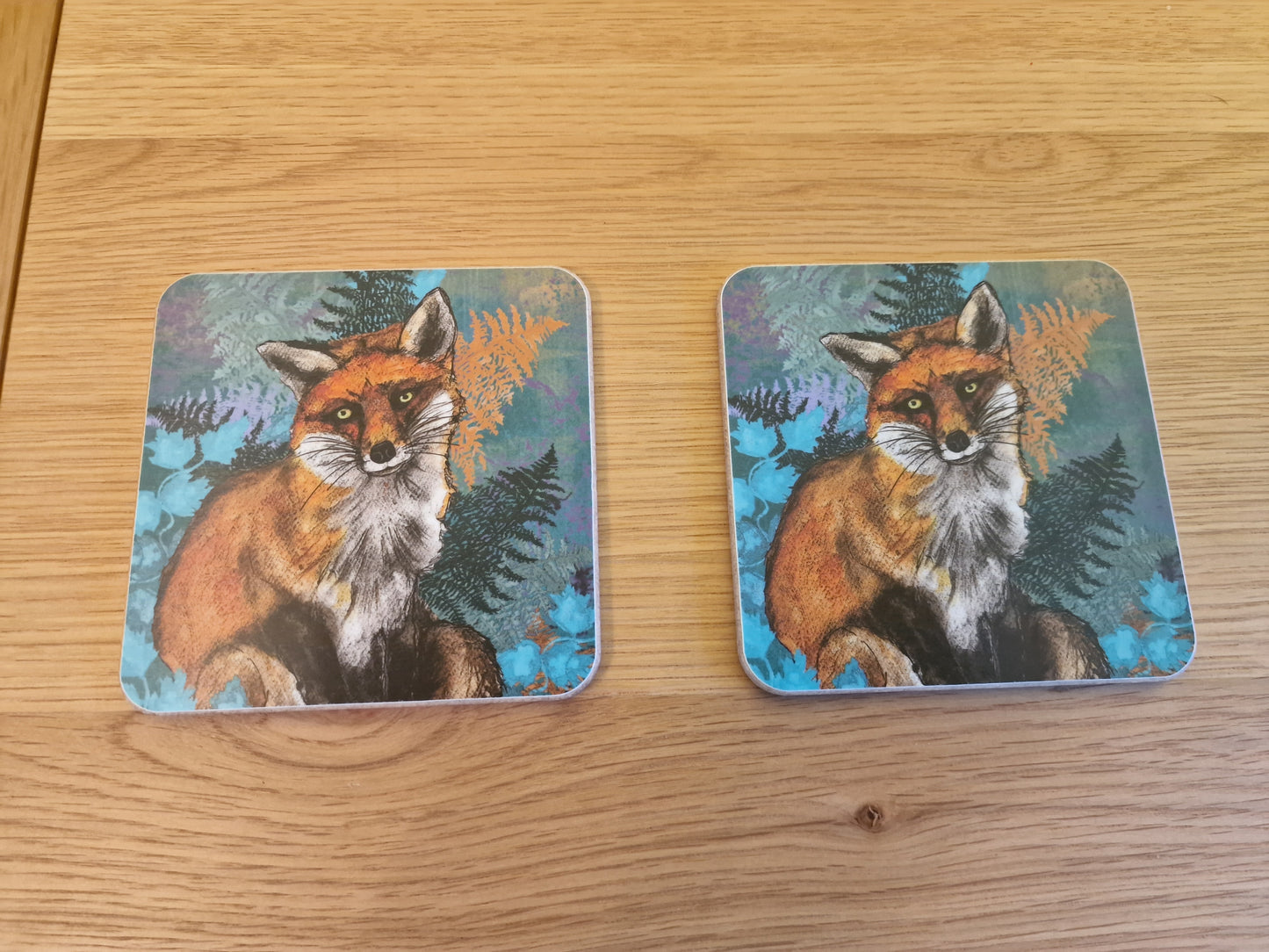 Fox Coasters | Set of 2 | Dolly Hot Dogs