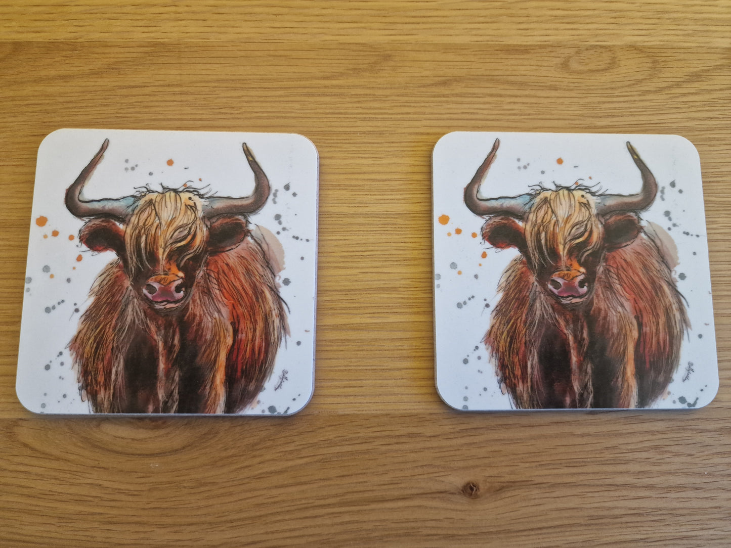 Cow Coasters | Set of 2 | Dolly Hot Dogs