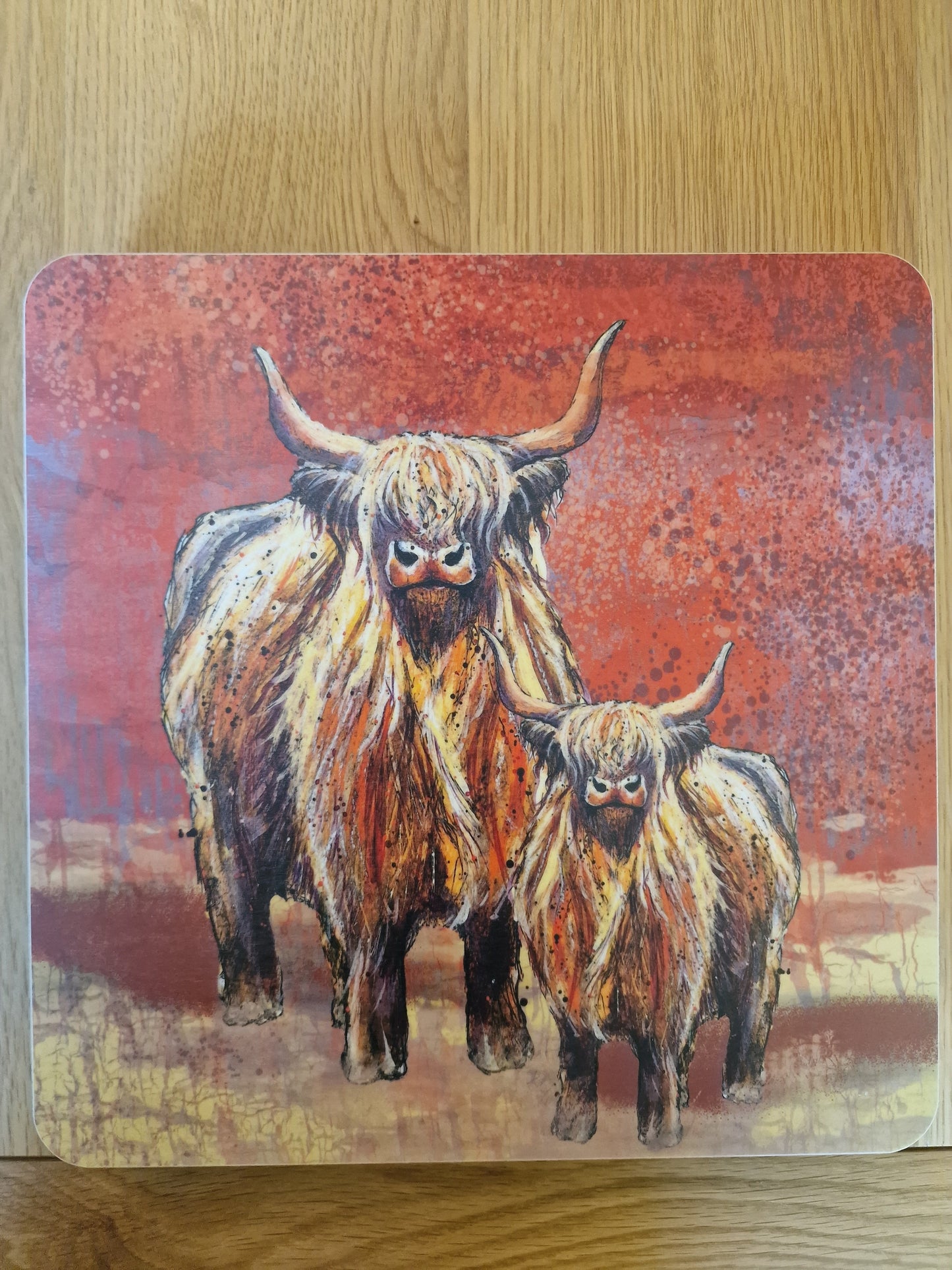 Highland Cow Placemats | Set of 2 | Dolly Hot Dogs