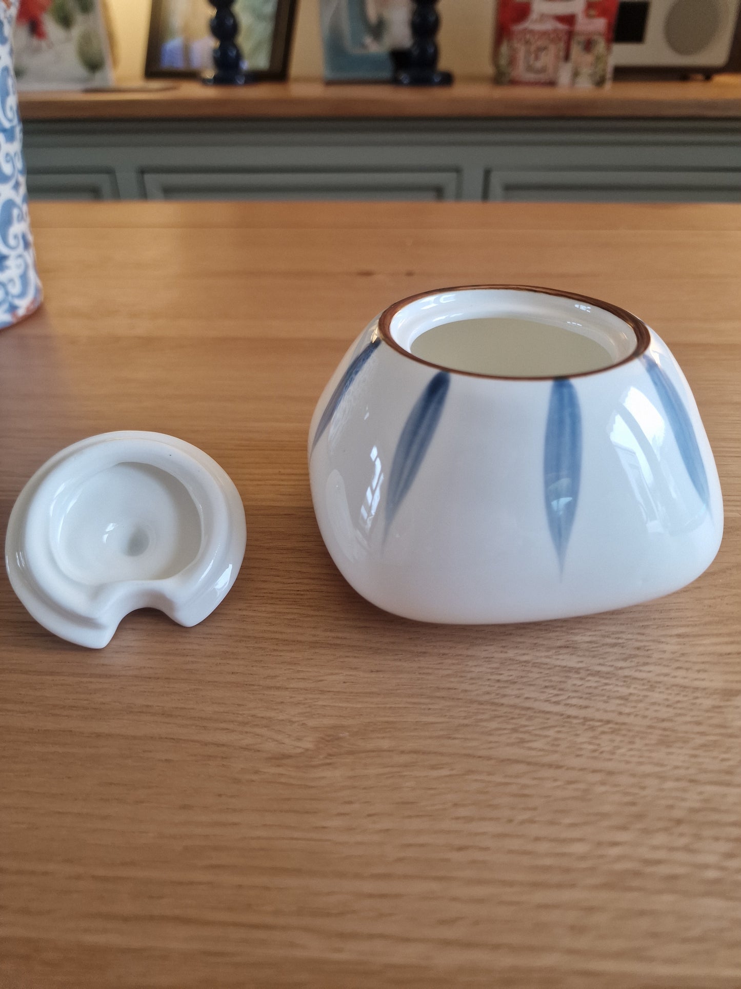 Japanese Hand-painted Ceramic Spice Jar