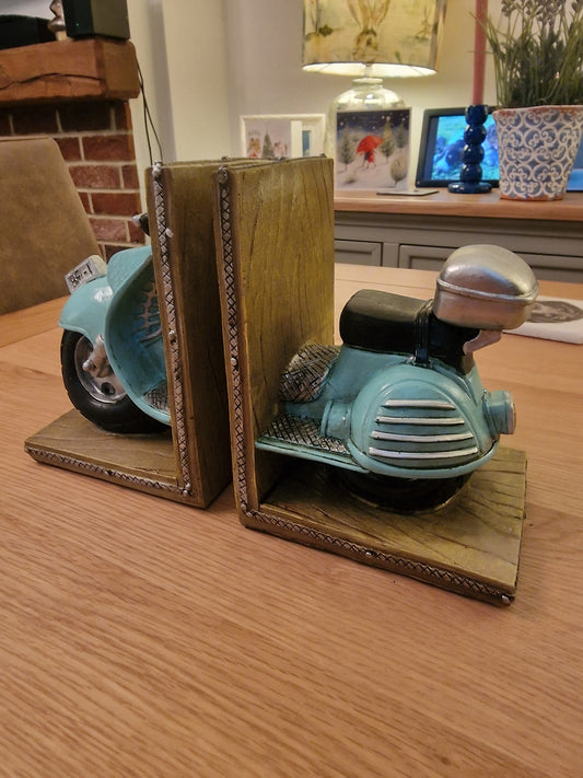 Vintage Scooter Bookends
