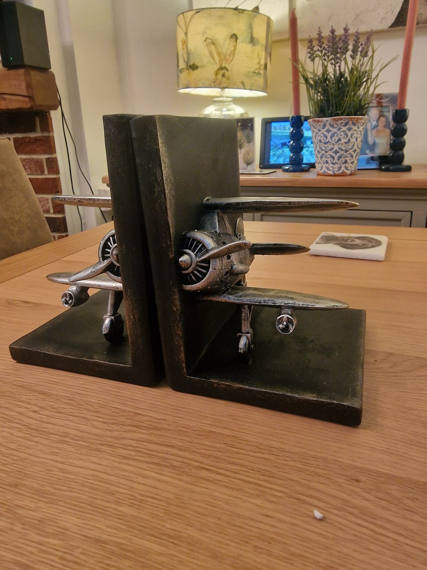 Biplane Bookends