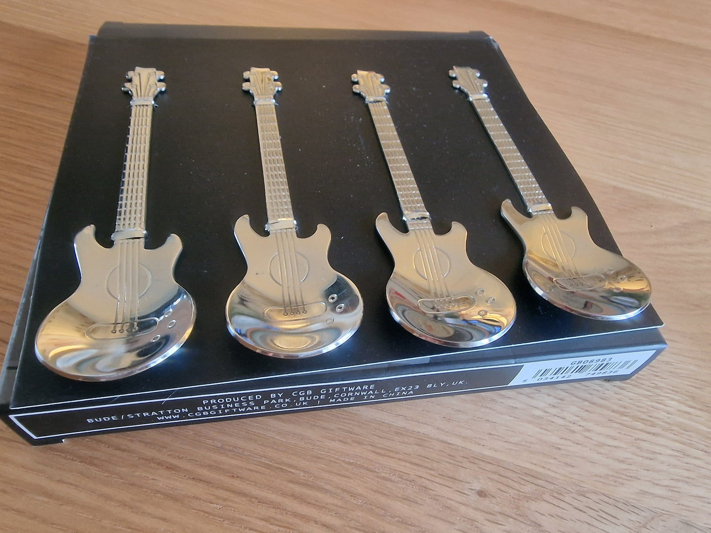 Rhythm & Brews - Set of 4 Guitar Spoons in Gift Box