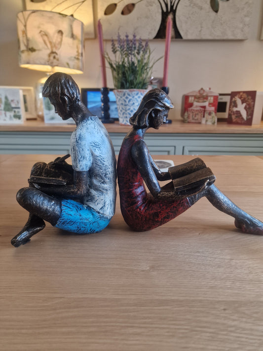 Bookends - Young Couple H19cm