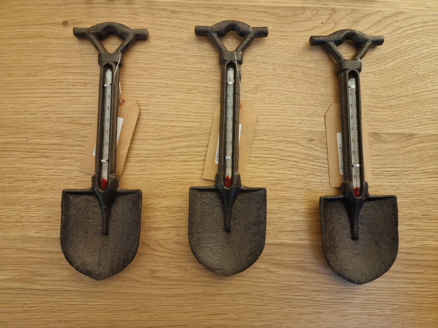 Cast Iron Garden Spade Thermometer H23.5cm
