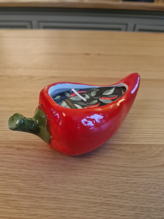 Chilli Shaped Candle Pot - 6PK