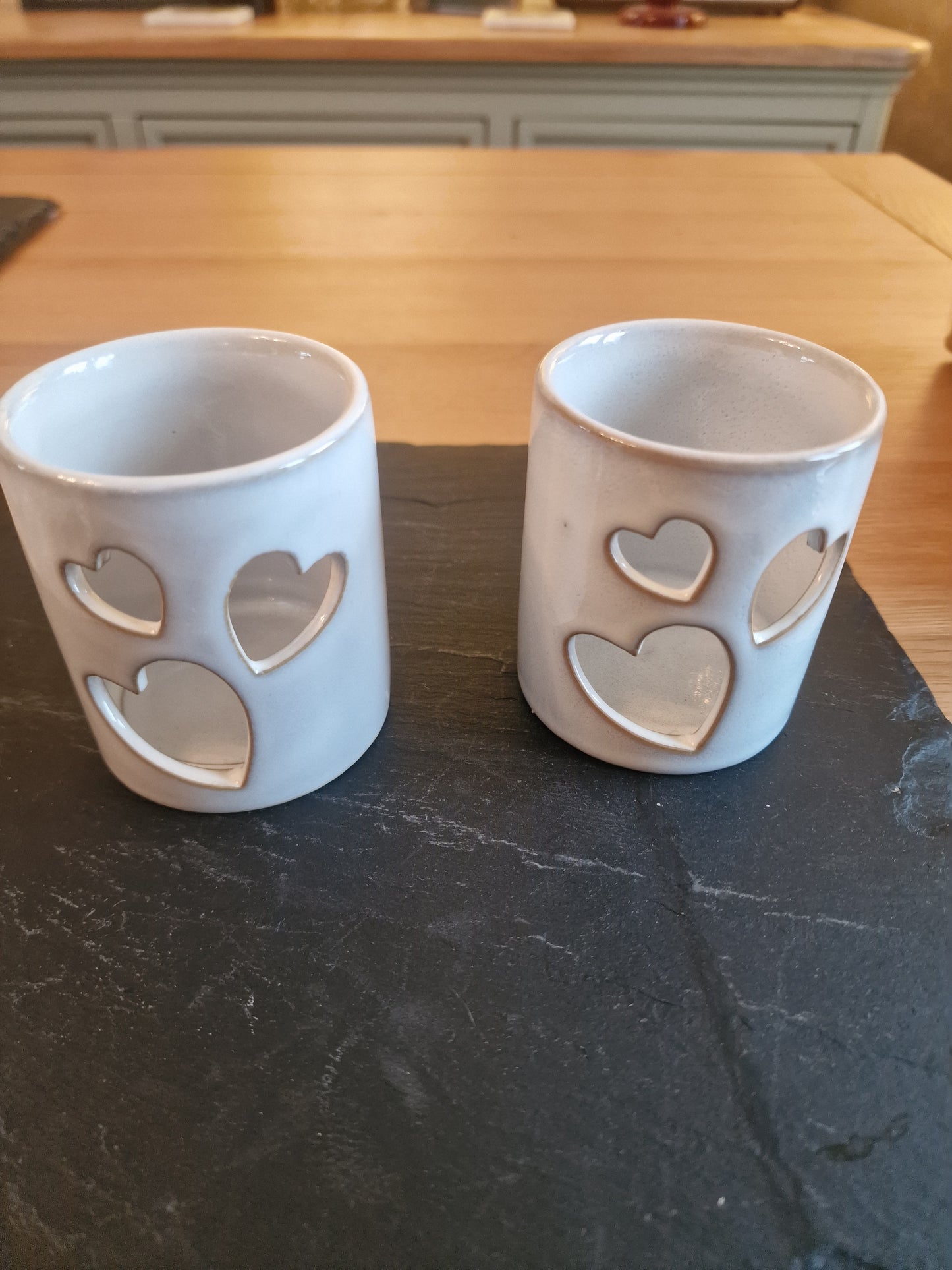 Cut-Out Heart Tealight Holder, 8.2cm