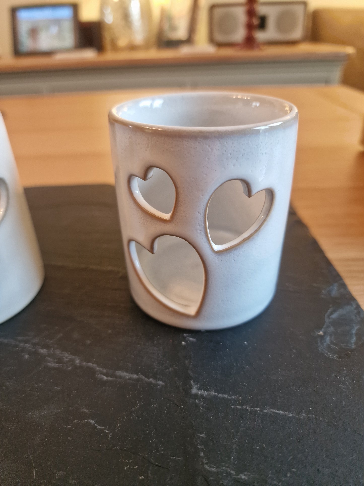 Cut-Out Heart Tealight Holder, 8.2cm