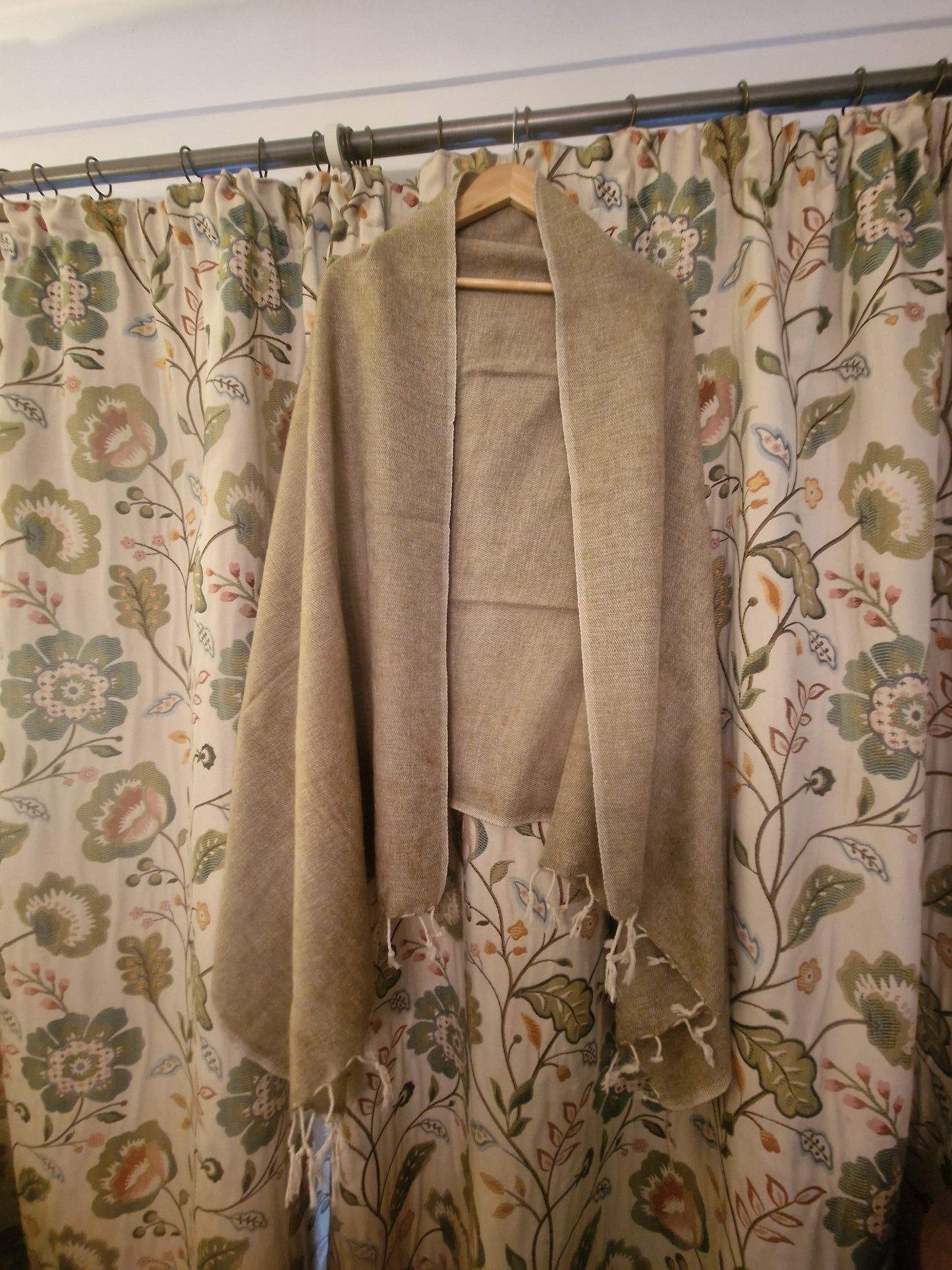 Nepali Yak Shawl - Oatmeal | Ethically Handloomed