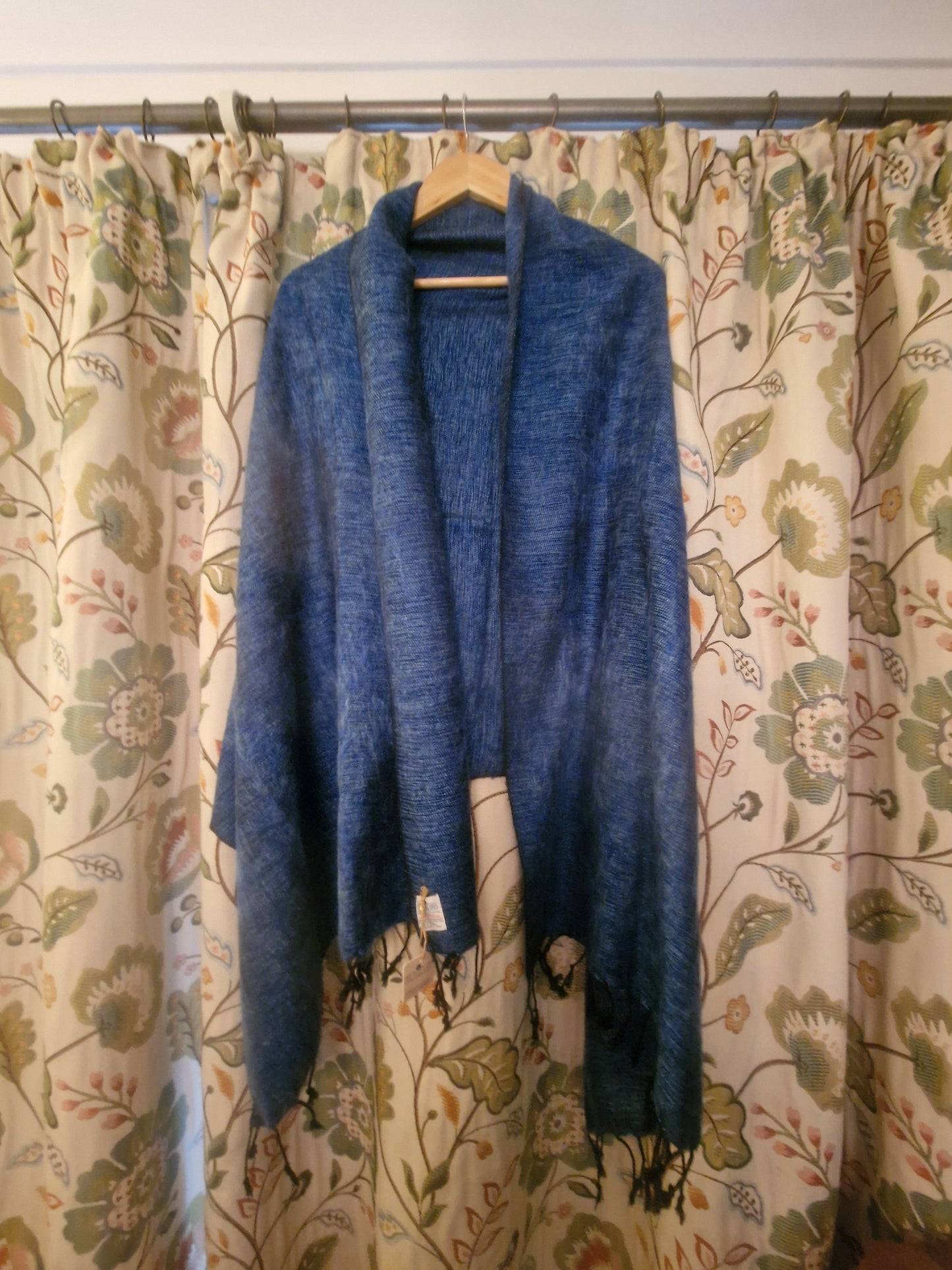 Nepali Yak Shawl - Denim | Ethically Handloomed