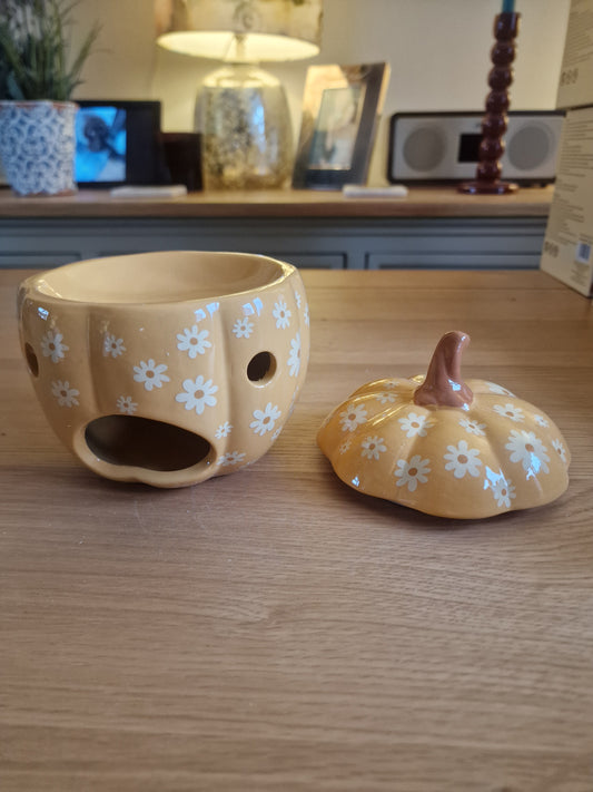Groovy Floral Pumpkin - Oil Burner H14 cm