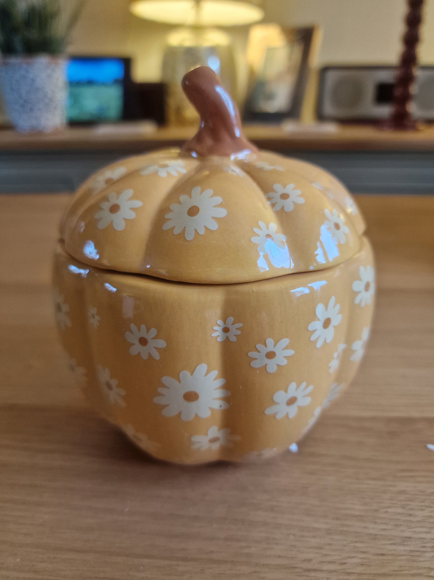 Groovy Floral Pumpkin - Oil Burner H14 cm