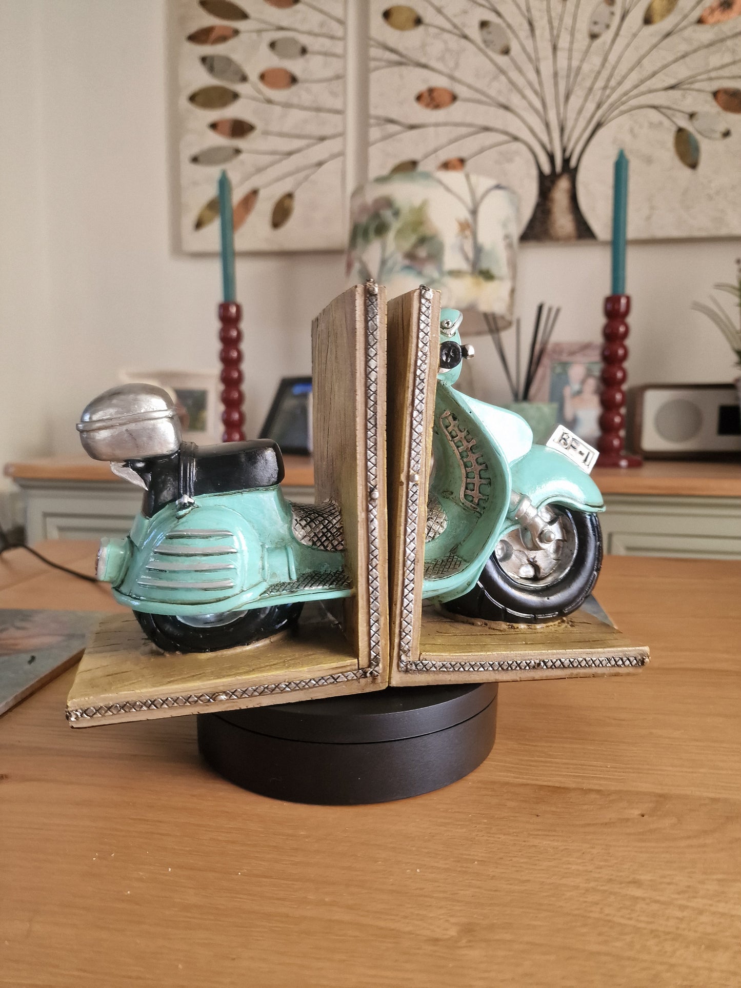 Vintage Scooter Bookends