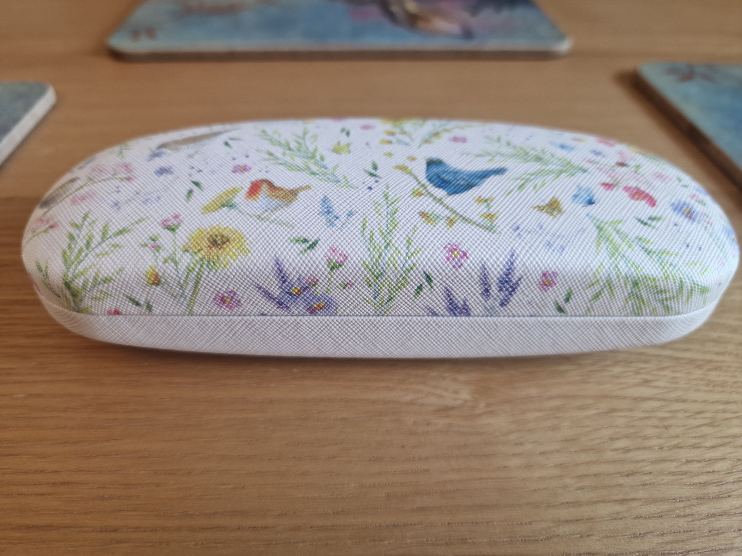 British Birds & Wildflowers Hard Shell Glasses Case - Choose Your Design