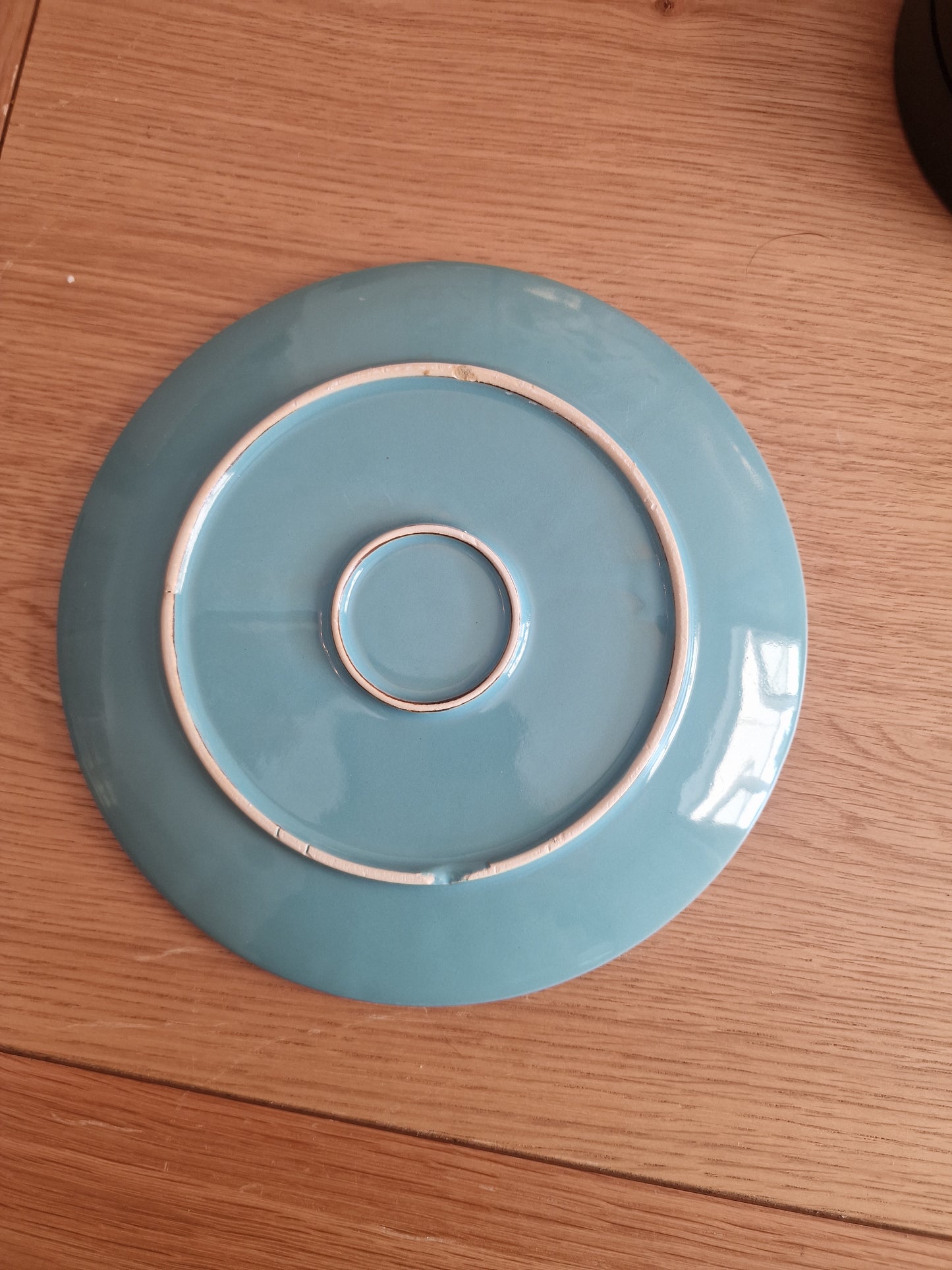 Ceramic Side Plates | Teal Village Design | Set of 2 | D8.5"