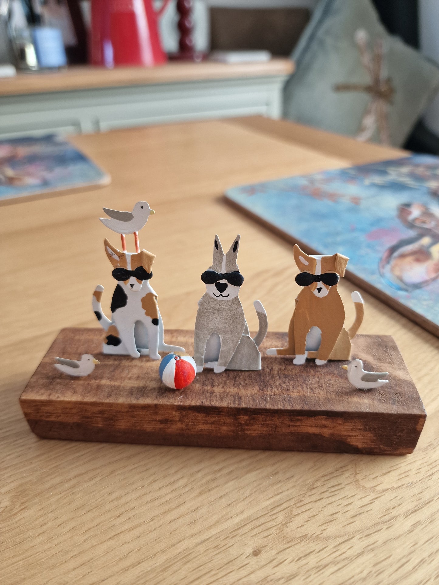 Beach Doggos with Ball Scene