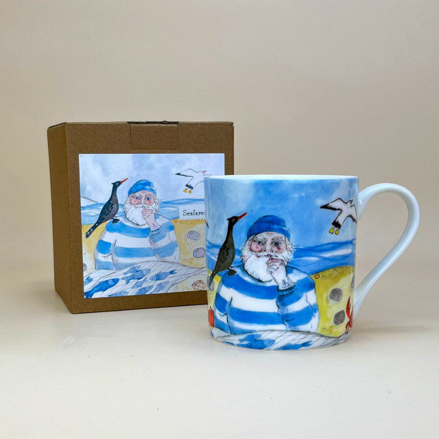 Seafarer Illustrated 375ml Bone China Mug with Gift Box