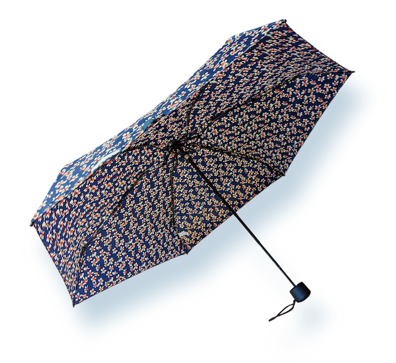 Super Mini Compact Umbrella - 5 Floral Patterns - L18cm Closed
