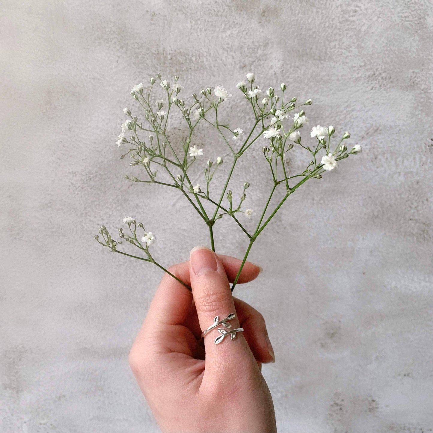Wraparound Olive Leaf Ring | Sterling Silver
