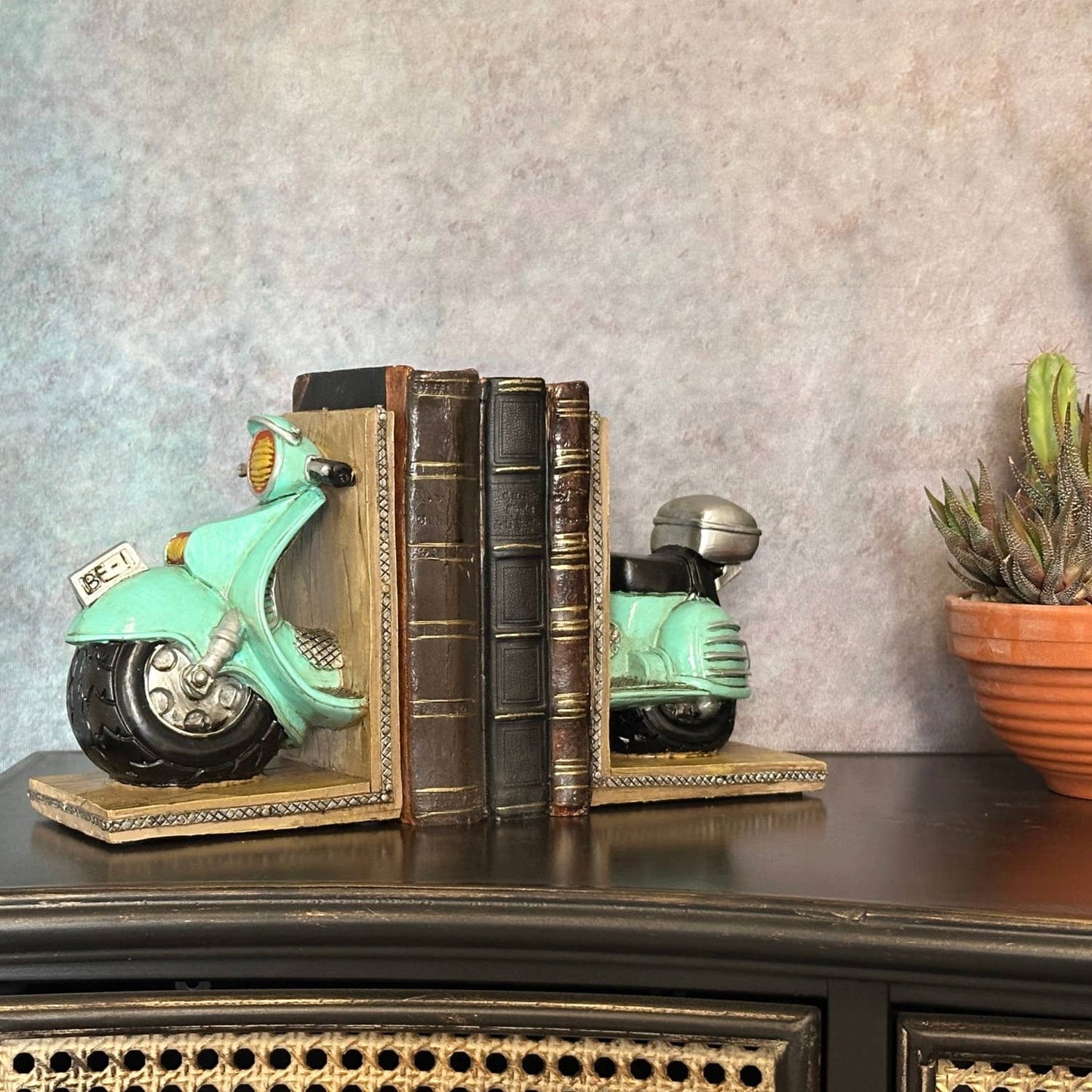Vintage Scooter Bookends