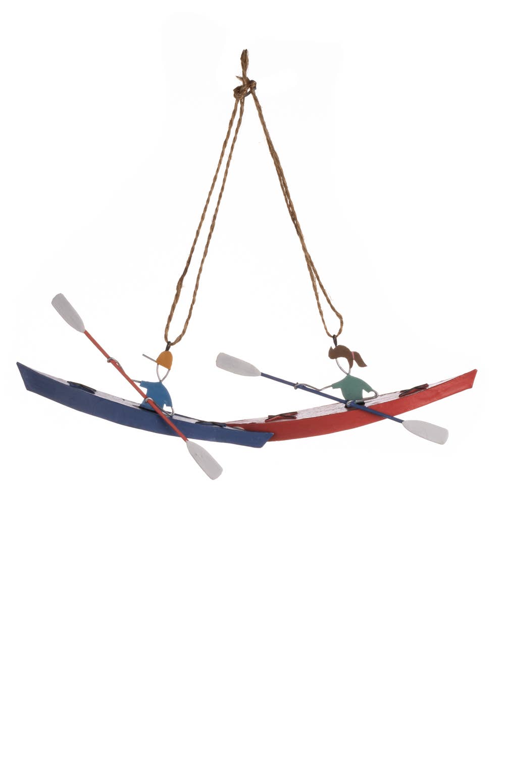 Blue and Red Kayak Hanging Decorations