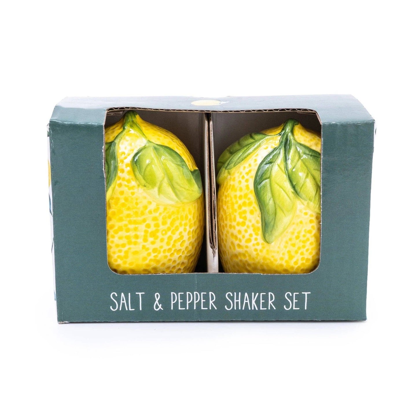 Mediterranean Lemon Salt and Pepper Pots Gift Set -Boxed