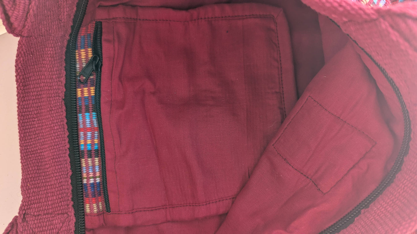 Handwoven Cotton Shoulder Bag – Ethically Made in Nepal
