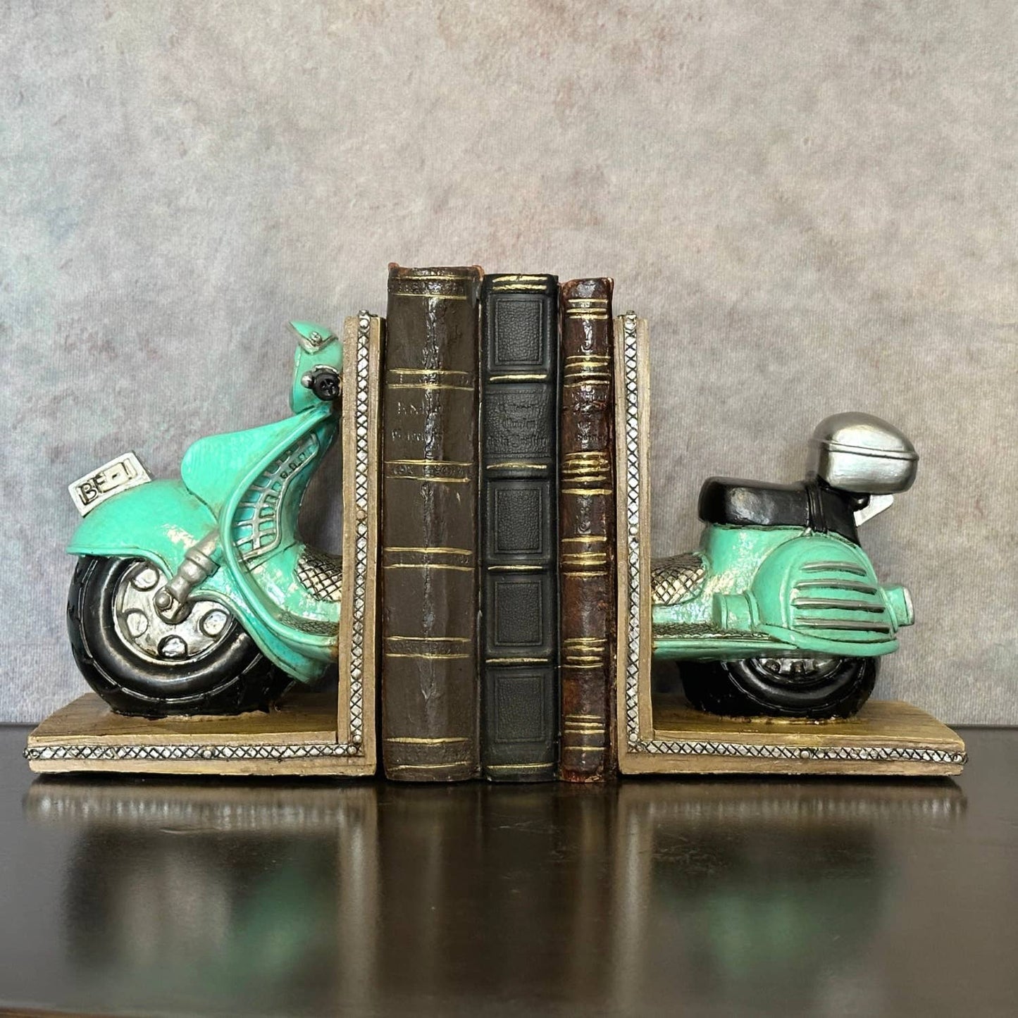 Vintage Scooter Bookends