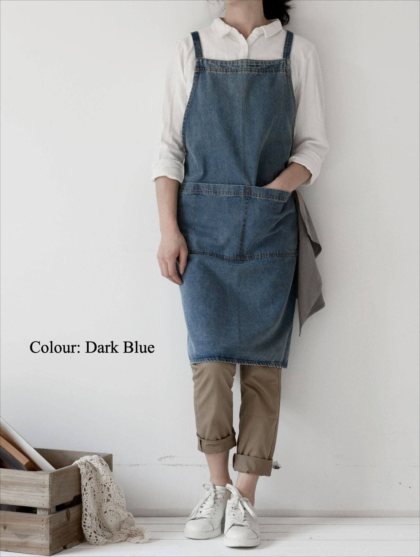 Heavy-Duty Cotton Canvas Denim Apron