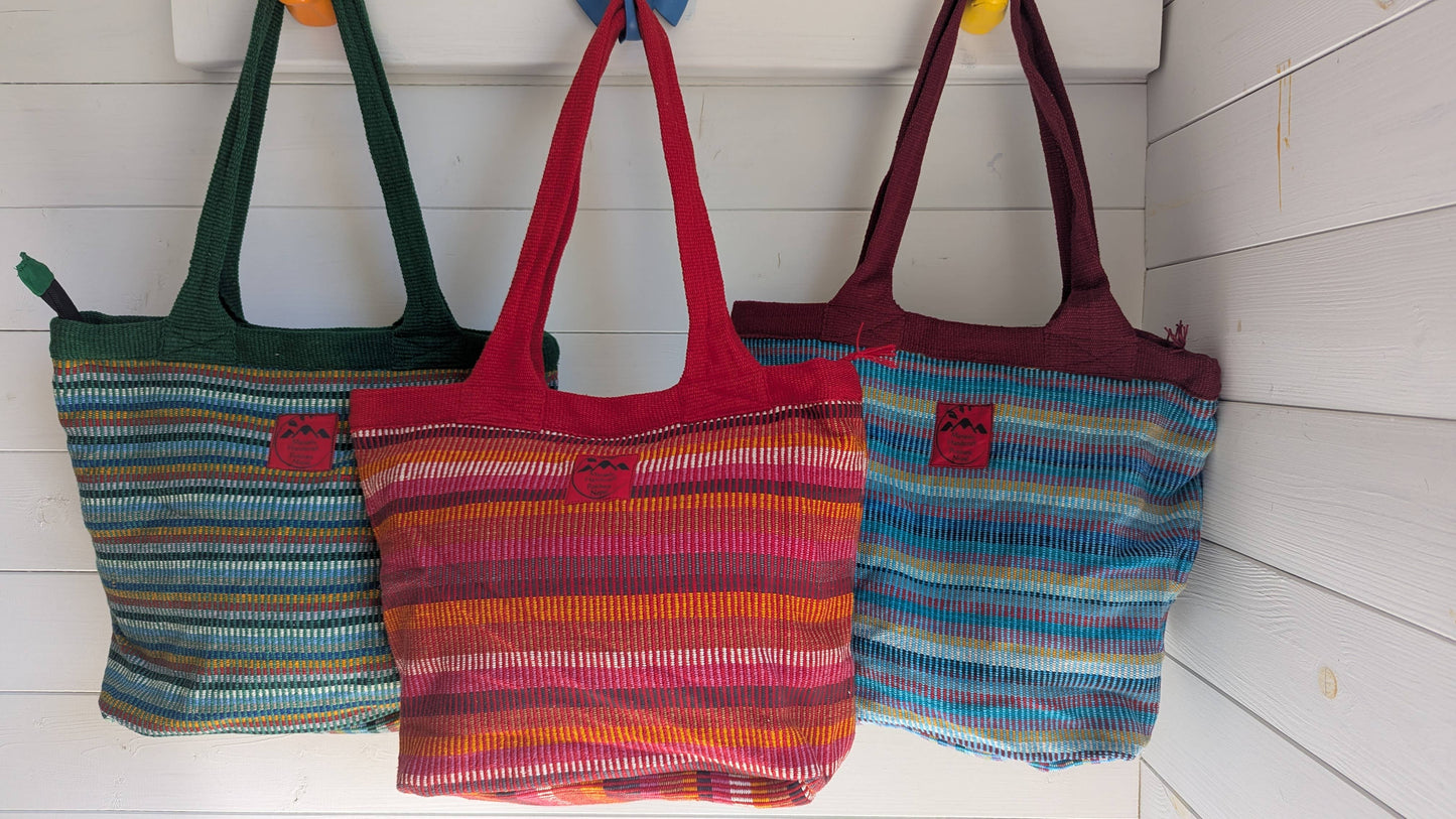 Handwoven Cotton Shoulder Bag – Ethically Made in Nepal