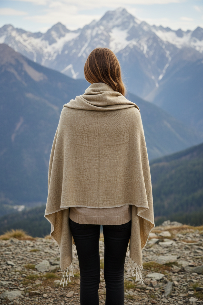 Nepali Herringbone Shawl | Ethically Handloomed