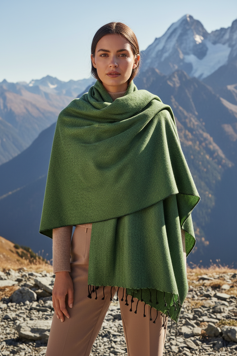 Nepali Herringbone Shawl | Ethically Handloomed